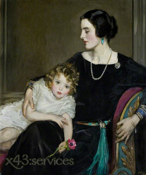 Sir John Lavery - Anne Moira und die ehrenvolle Frau Forbes Sempill - Anne Moira and the Honourable Mrs Forbes Sempill